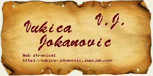 Vukica Jokanović vizit kartica